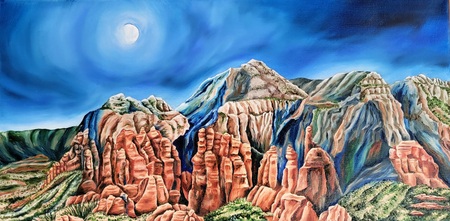 Moonrise Over Sedona