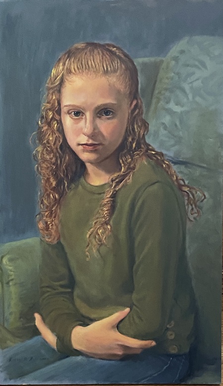 Bella in Green Shirt