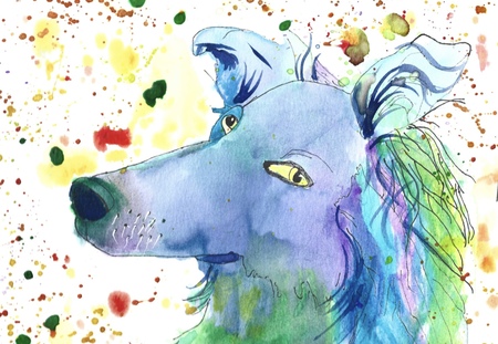 Watercolor Pup