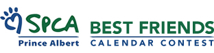 Logo for The Prince Albert SPCA’s Best Friends Calendar Contest