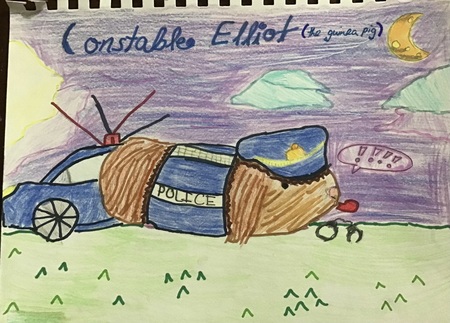 Constable Elliot the Guinea Pig Police Officer 