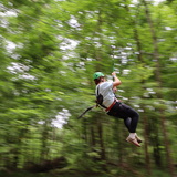 Entry image for Kesem at Auburn - Ziplining through Camp