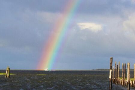 Rainbow's end, Oregon Inlet, North Carolina