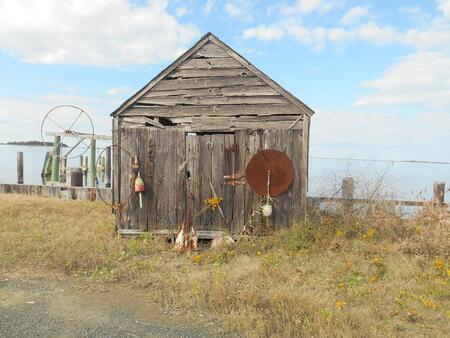 Waterman' shack, Smith Island, Maryland
