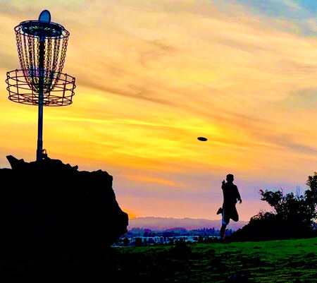 DISC GOLFING AT TAYLOR MOUNTAIN REGIONAL PARK