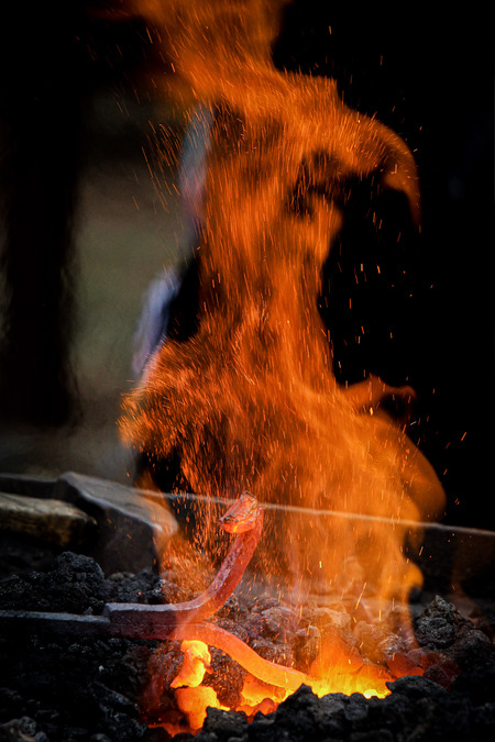 A Blacksmith at Work