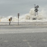 Entry image for Big Waves Flood Ocean City, Md. Beaches.