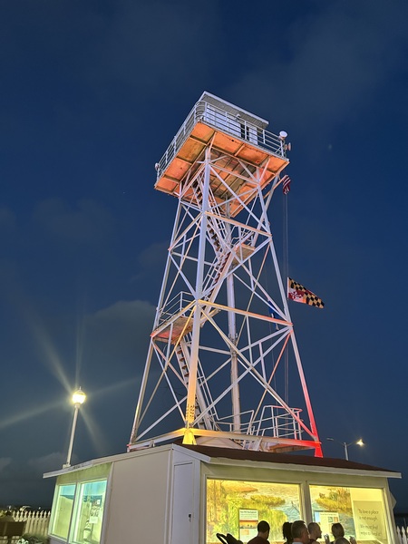 Entry image for Coast Guard Tower at the Ocean City Inlet. Clicking this image will show a larger photo