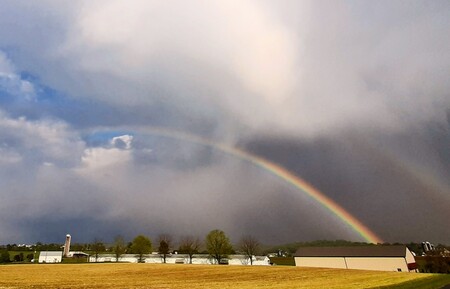 Double Rainbow After Storm in Lititz, PA