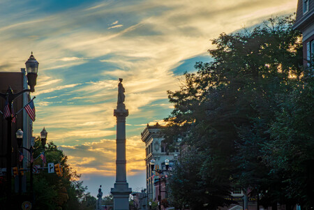 Evening in Center Square