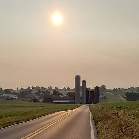 Morning Bike Ride in Lancaster County (Charlestown Road)