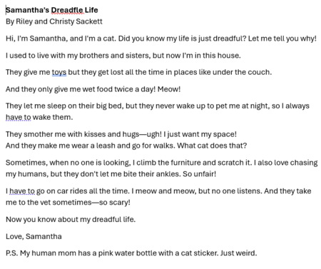 Samantha's Dreadfle Life