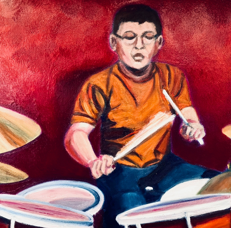 ...to the beat of his own drum