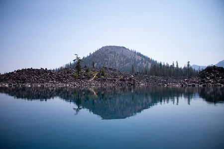 Entry image for On Crater Lake. Clicking this image will show a larger photo