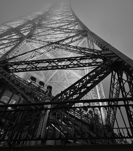Entry image for Eiffel Tower in Fog. Clicking this image will show a larger photo