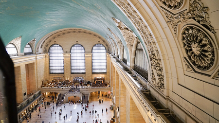 Up in the rafters in Grand Central Terminal