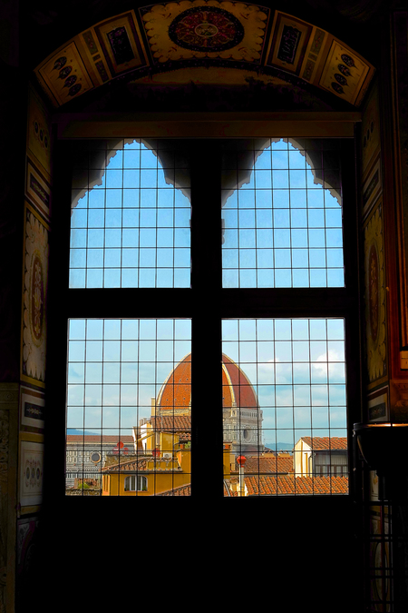 Duomo, from inside Palazzo Vecchio