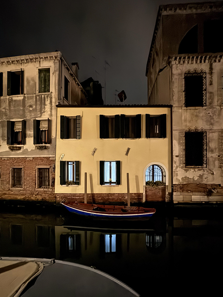 Canalside at Night, Cannareggio, Venice
