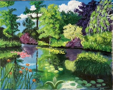 Monet’s pond done my way