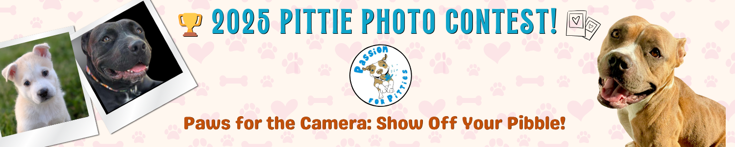 Banner for 🐾 PASSION FOR PITTIES: 2025 Pittie Photo Contest!