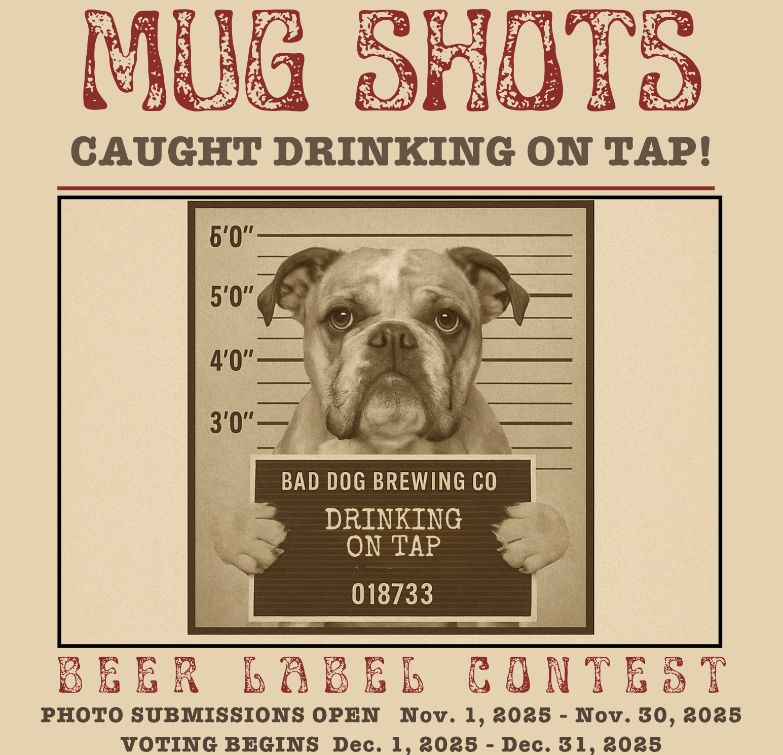 Banner for PAW PINTS 2025 Dog Photo Beer Label Contest