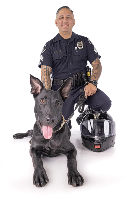 "Motor Sgt. Garza" and "Charlie" Barks of Love