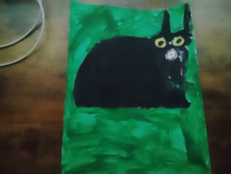 Entry image for The black cat.. Clicking this image will show a larger photo
