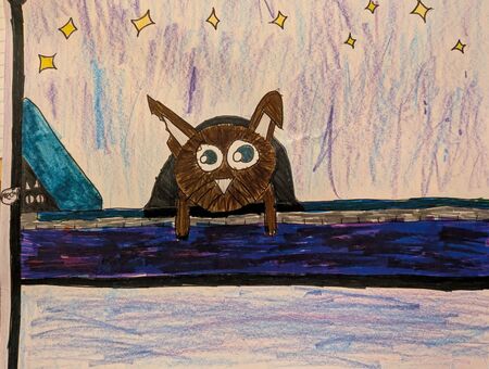 Entry image for Space Cat in a Bed. Clicking this image will show a larger photo