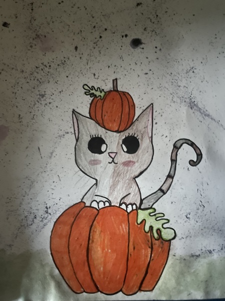 Entry image for Fall cat. Clicking this image will show a larger photo