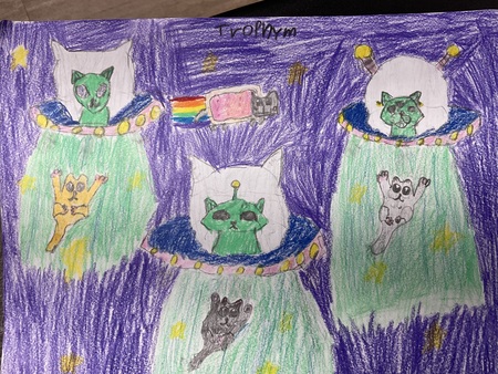 Entry image for Space cat. Clicking this image will show a larger photo