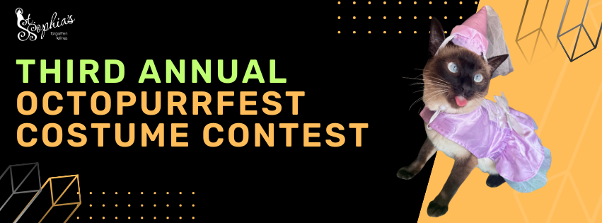 Banner for St. Sophia’s 2025 Octopurrfest Pet Costume Contest
