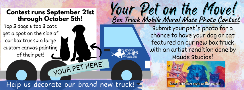 Banner for Humane Ohio Mobile Mural Muse Contest