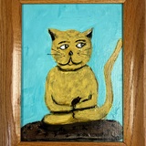 Entry image for Laurette Turner - Acrylic Painting - Zen Kitty