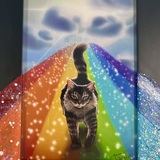 Entry image for Jenny Wind - Digital Painting Acrylic on Frame - Rainbow Bridge