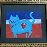 Entry image for Laurette Turner - Acrylic Painting - SOCKS Mascot