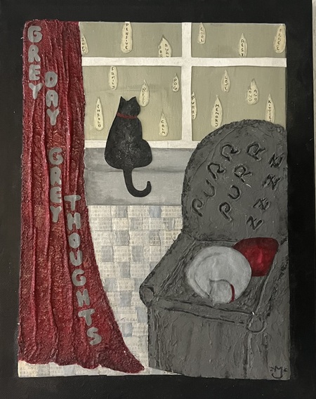 Entry image for Tuny Jennings - Mixed Media - Tranquility on a Rainy Afternoon. Clicking this image will show a larger photo