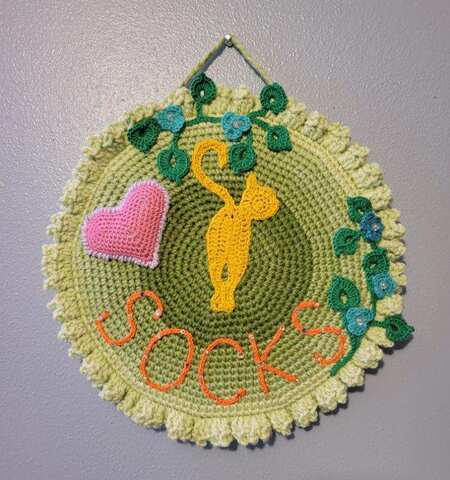 Entry image for Diana MacCargar - Fiber on Canvas - For the Love of SOCKS. Clicking this image will show a larger photo