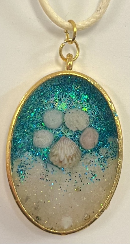 Entry image for Courtney Shaner - Mixed Media Wearable Art - Paws and Reflect. Clicking this image will show a larger photo