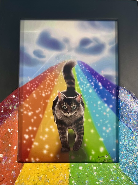 Entry image for Jenny Wind - Digital Painting Acrylic on Frame - Rainbow Bridge. Clicking this image will show a larger photo