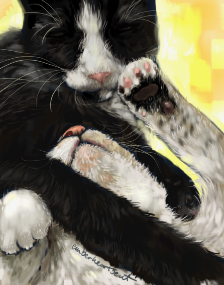 Entry image for Artist emberheartbeat - Digital Painting - Brothers. Clicking this image will show a larger photo
