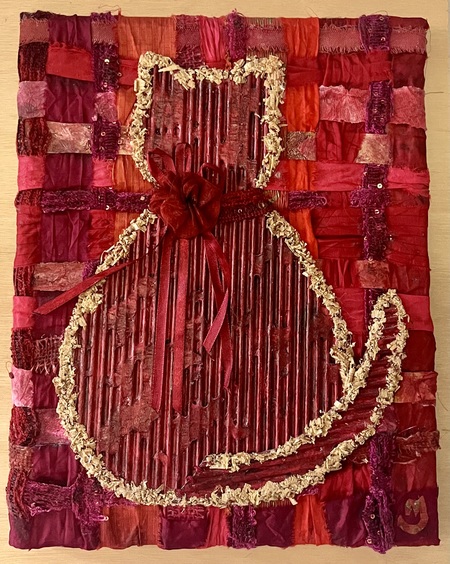 Entry image for Tuny Jennings - Mixed Media - Scarlet Ribbon for Rosie. Clicking this image will show a larger photo