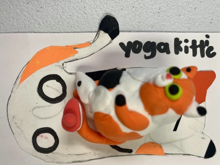 Entry image for Evelyn Rose Phillips - Yoga Kittie Swan Pose. Clicking this image will show a larger photo