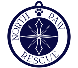 Logo for The Dog Days of North Paw Rescue