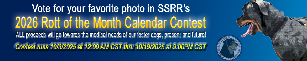 Banner for 2026 Rott of the Month Calendar Contest