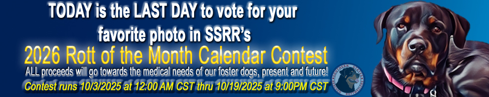 Banner for 2026 Rott of the Month Calendar Contest