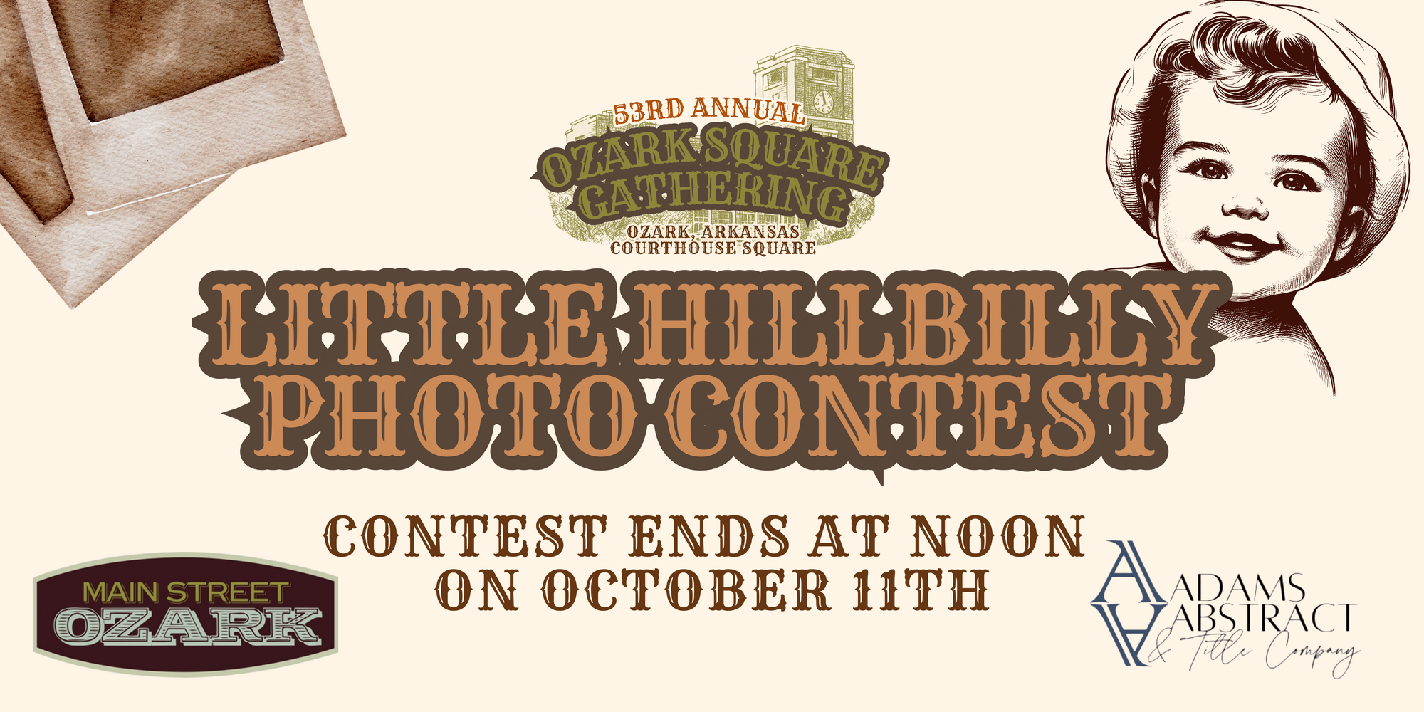 Banner for Little Hillbilly Baby Photo Contest