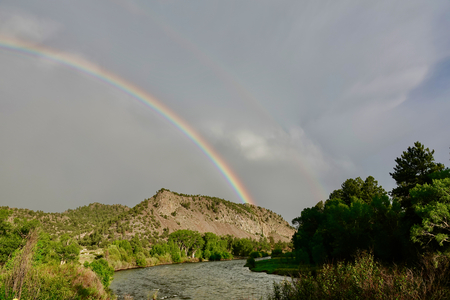 Entry image for Rainbow over Ruby Mountain. Clicking this image will show a larger photo