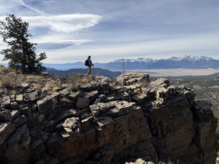 Entry image for 14er Snow from Limestone Ridge. Clicking this image will show a larger photo