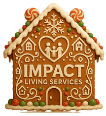 Logo for Impact’s Gingerbread Give-off