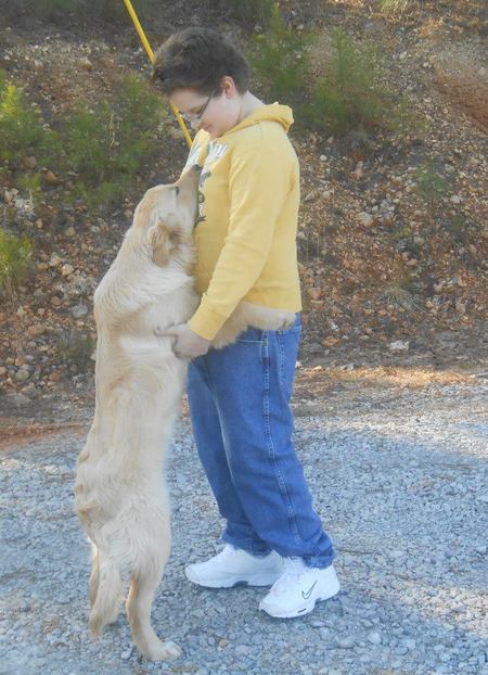 Entry image for Christopher & Mozart. Who doesn't love a hugs. Clicking this image will show a larger photo